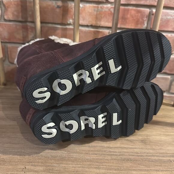 SOREL Joan of Arctic Wedge II Shearling Ankle Boot Size 9 - Picture 6 of 7